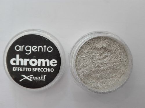Chrome Effetto Specchio Powder Argento