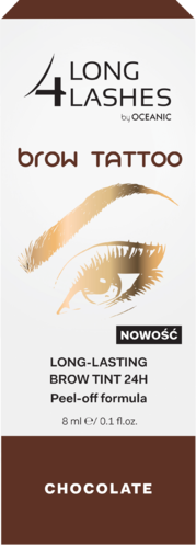 Long 4 Lashes Brow Tattoo Chocolate